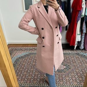 Rag & Bone Antique Rose Devoe Double Breasted Coat